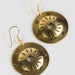 Brass Shield Earrings thumbnail 3