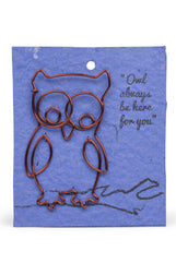 Wire Owl  Gift Bookmark