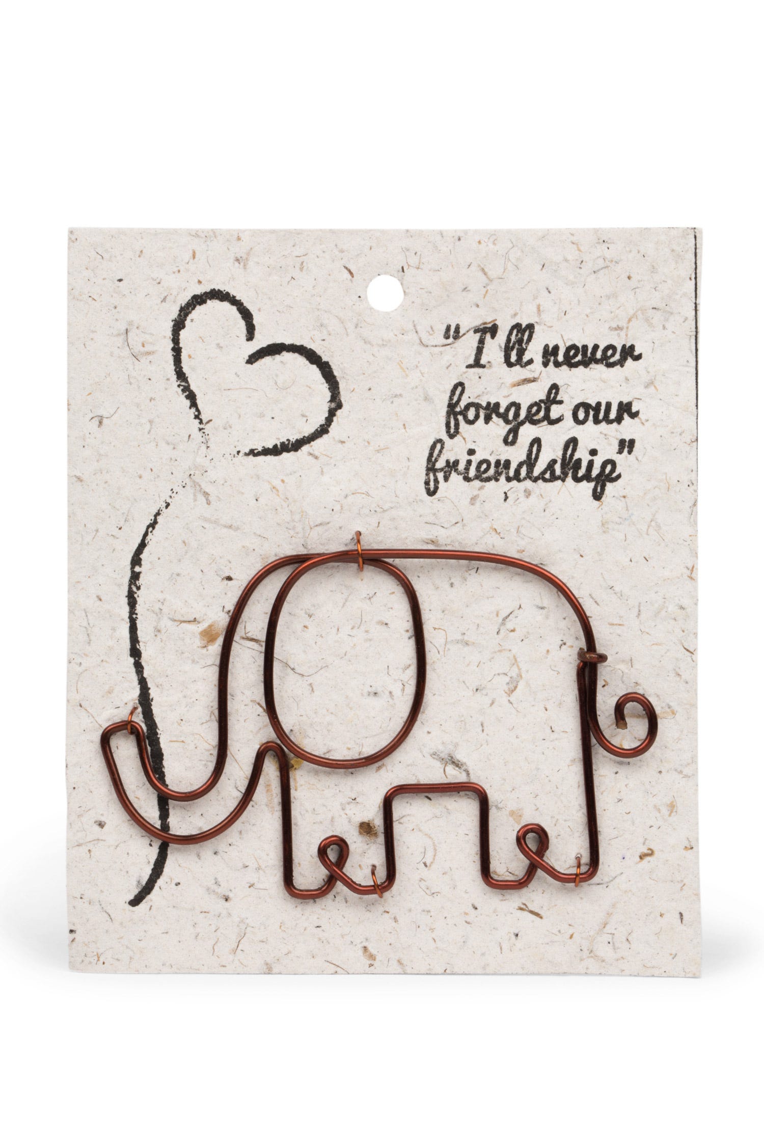 Wire Elephant  Gift Bookmark - Ten Thousand Villages