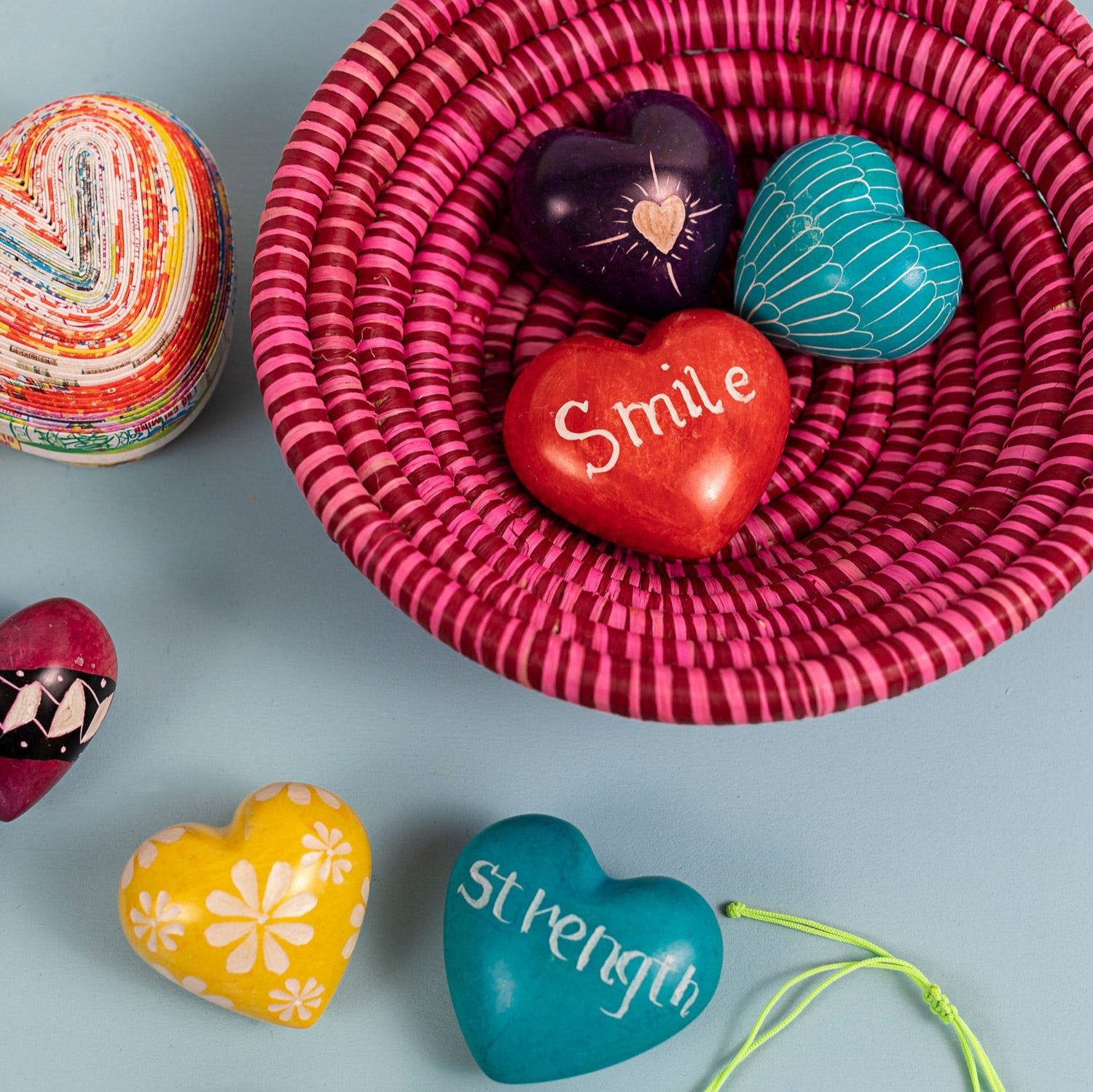 Smile Heart Paperweight - Ten Thousand Villages