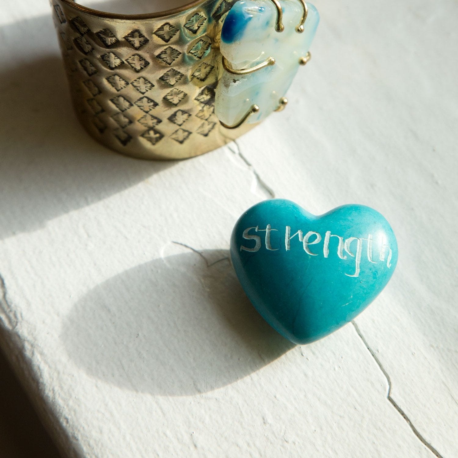 Strength Heart Paperweight - Ten Thousand Villages