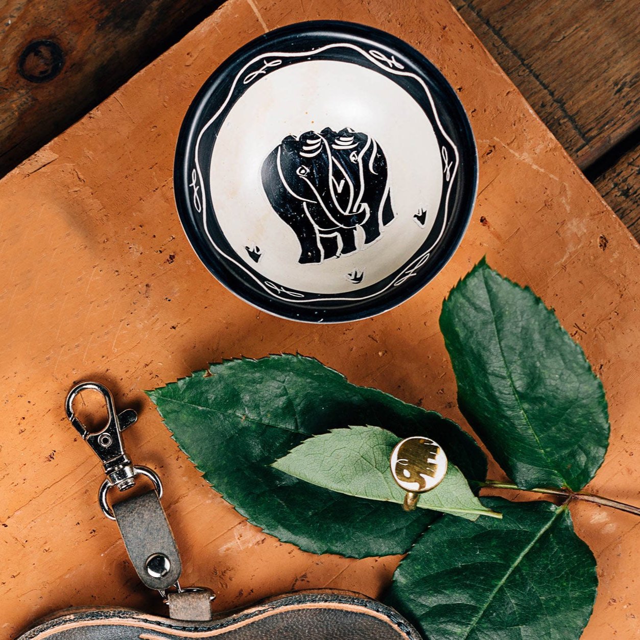 Elephant Kisii Ring Dish - Ten Thousand Villages