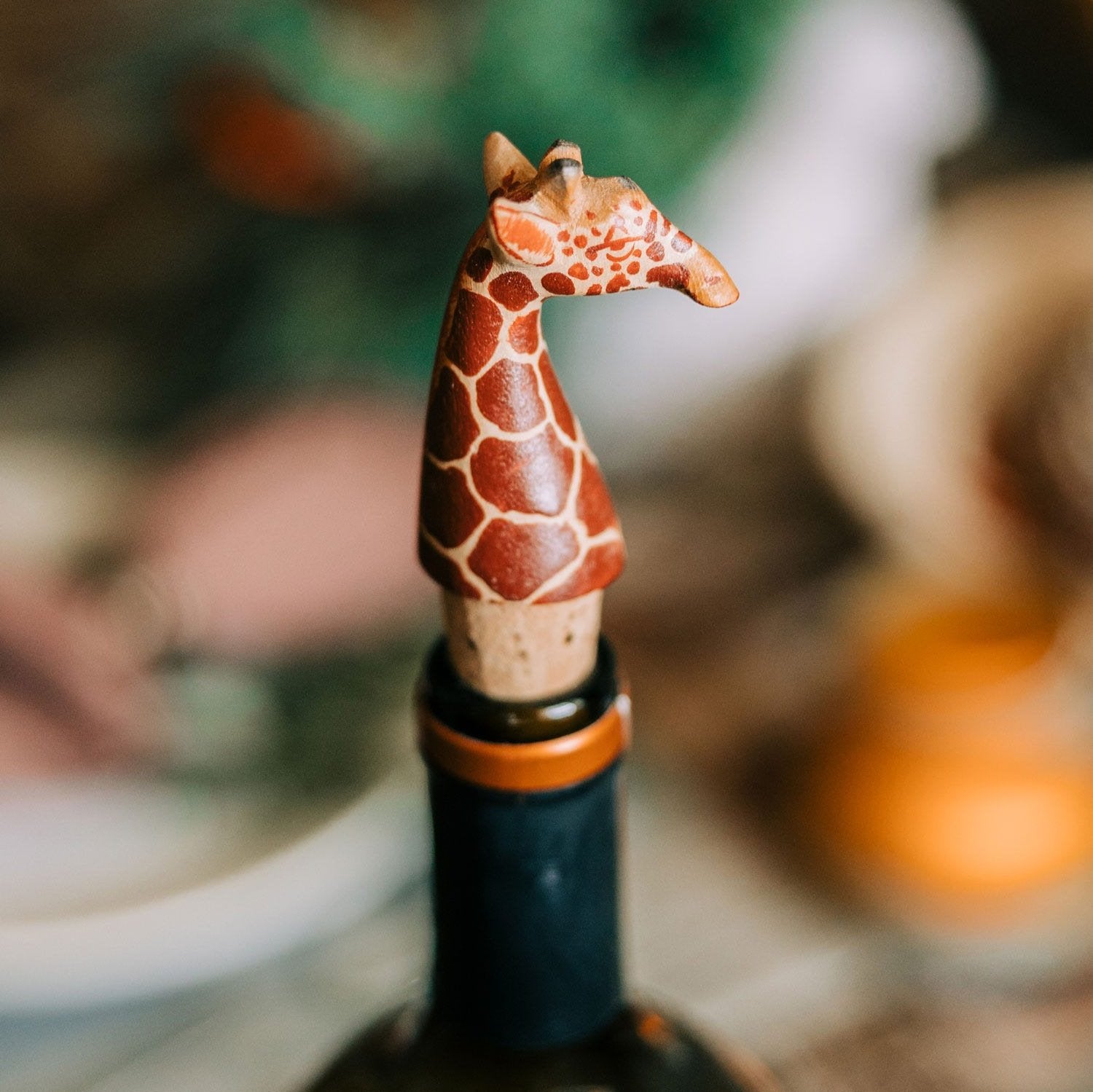 Bottle Topper Giraffe - Ten Thousand Villages