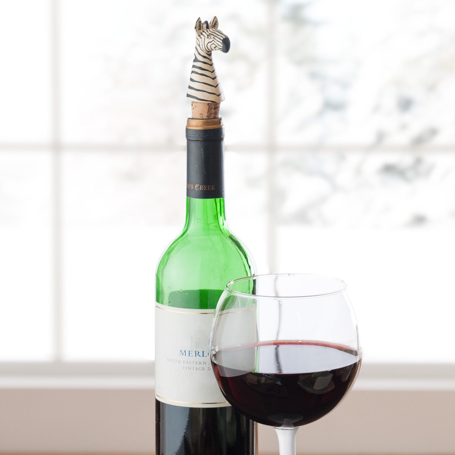 Bottle Topper Zebra - Ten Thousand Villages