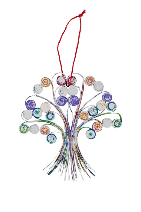 Recycled Paper Tree Ornament 1