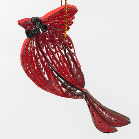 Quill Cardinal Ornament 3
