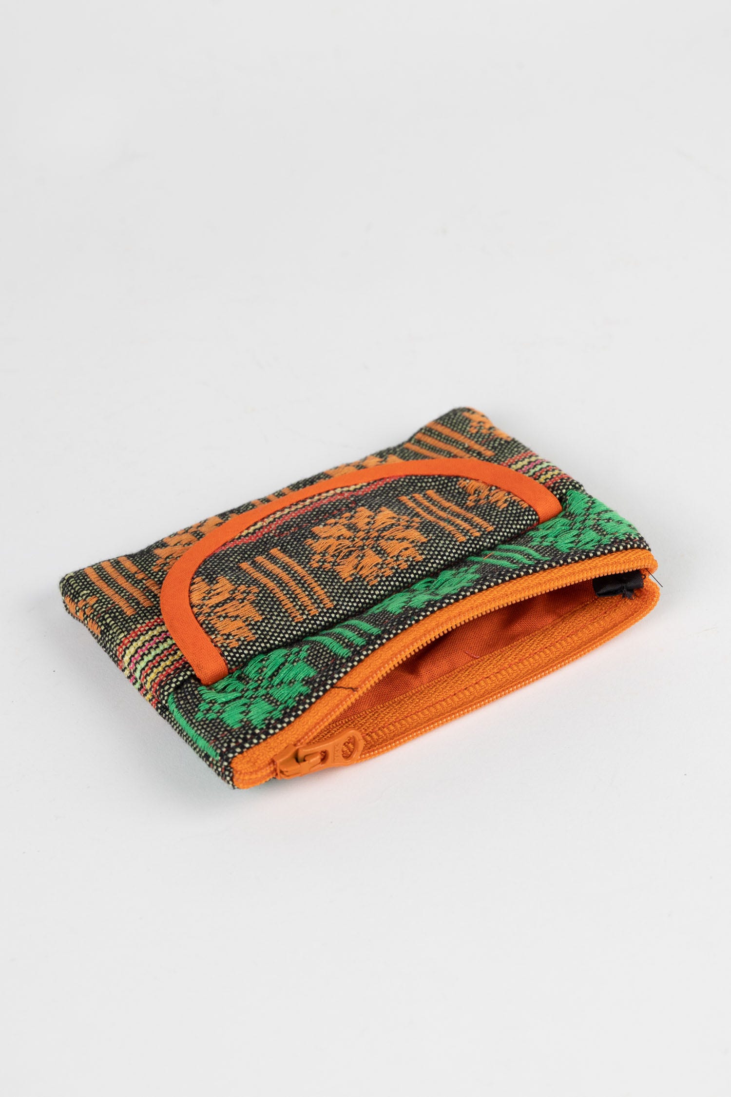Orange Jacquard Coin Purse - Ten Thousand Villages