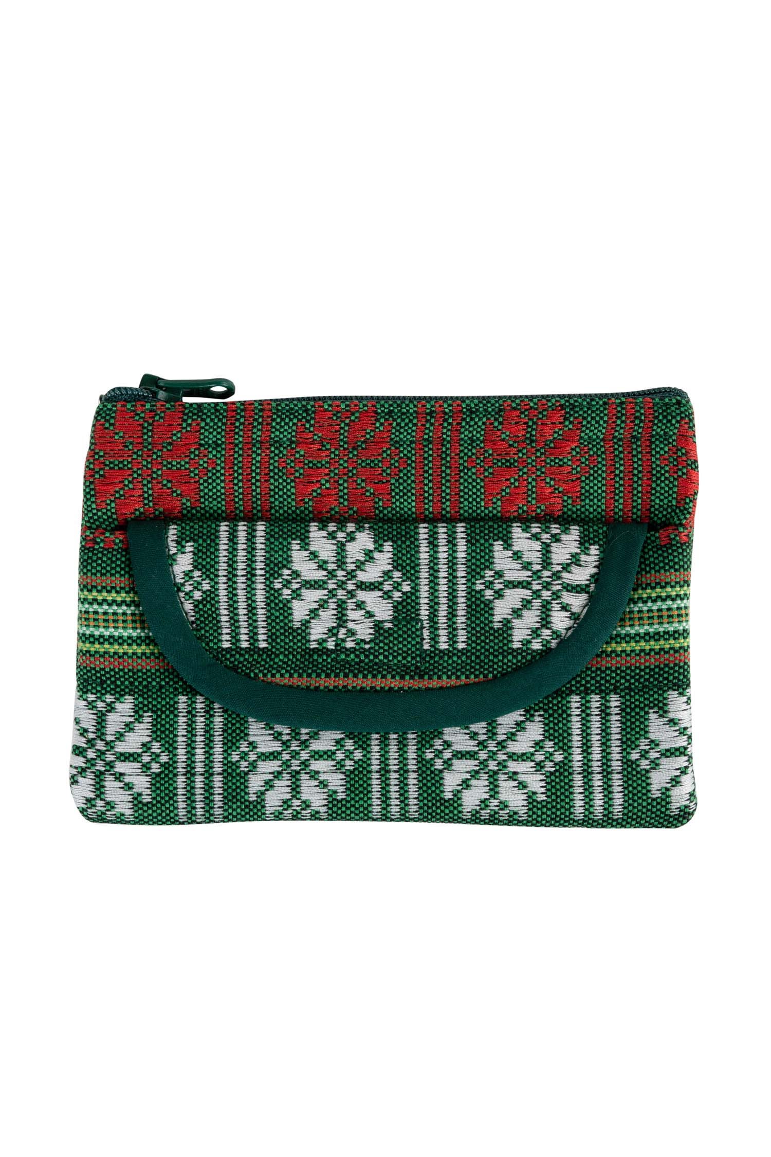 Green Jacquard Coin Purse - Ten Thousand Villages