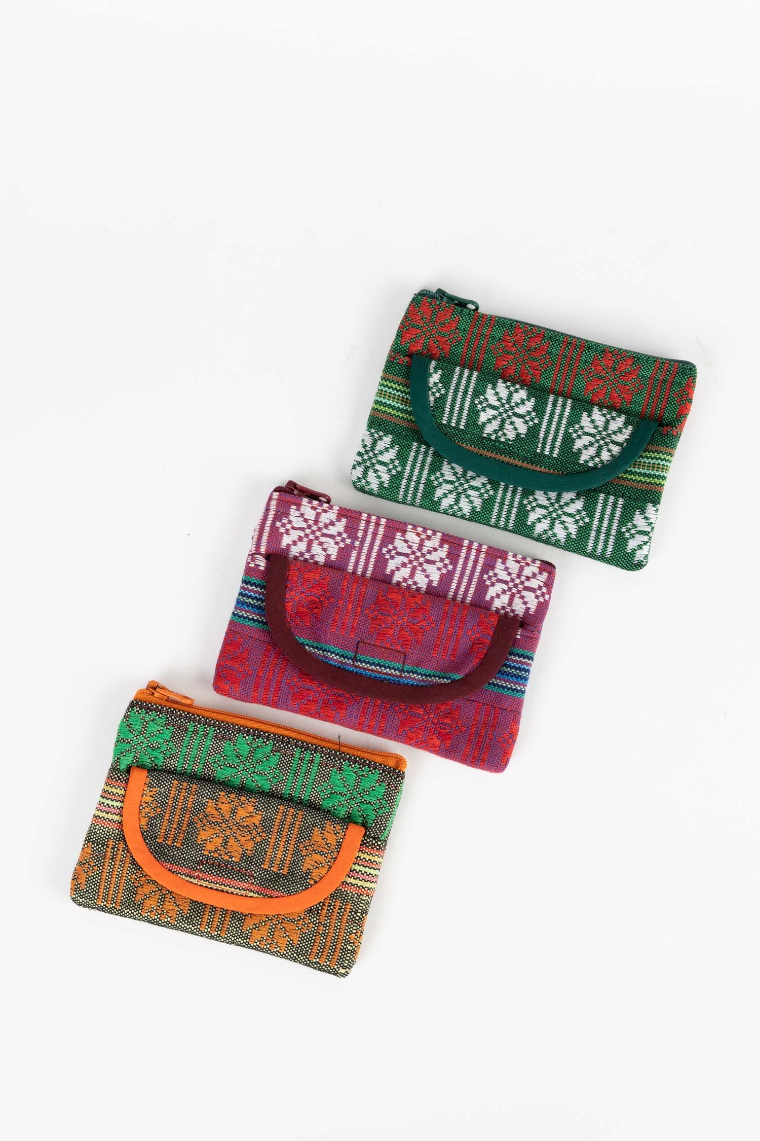 Green Jacquard Coin Purse - Ten Thousand Villages