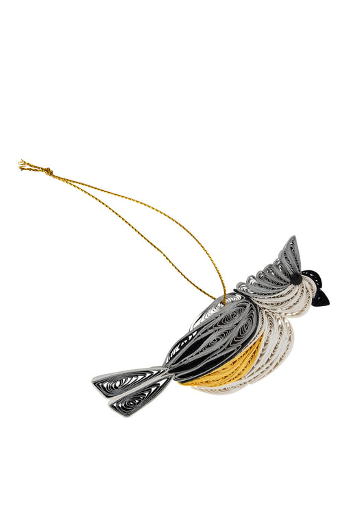 Quilled Titmouse Ornament