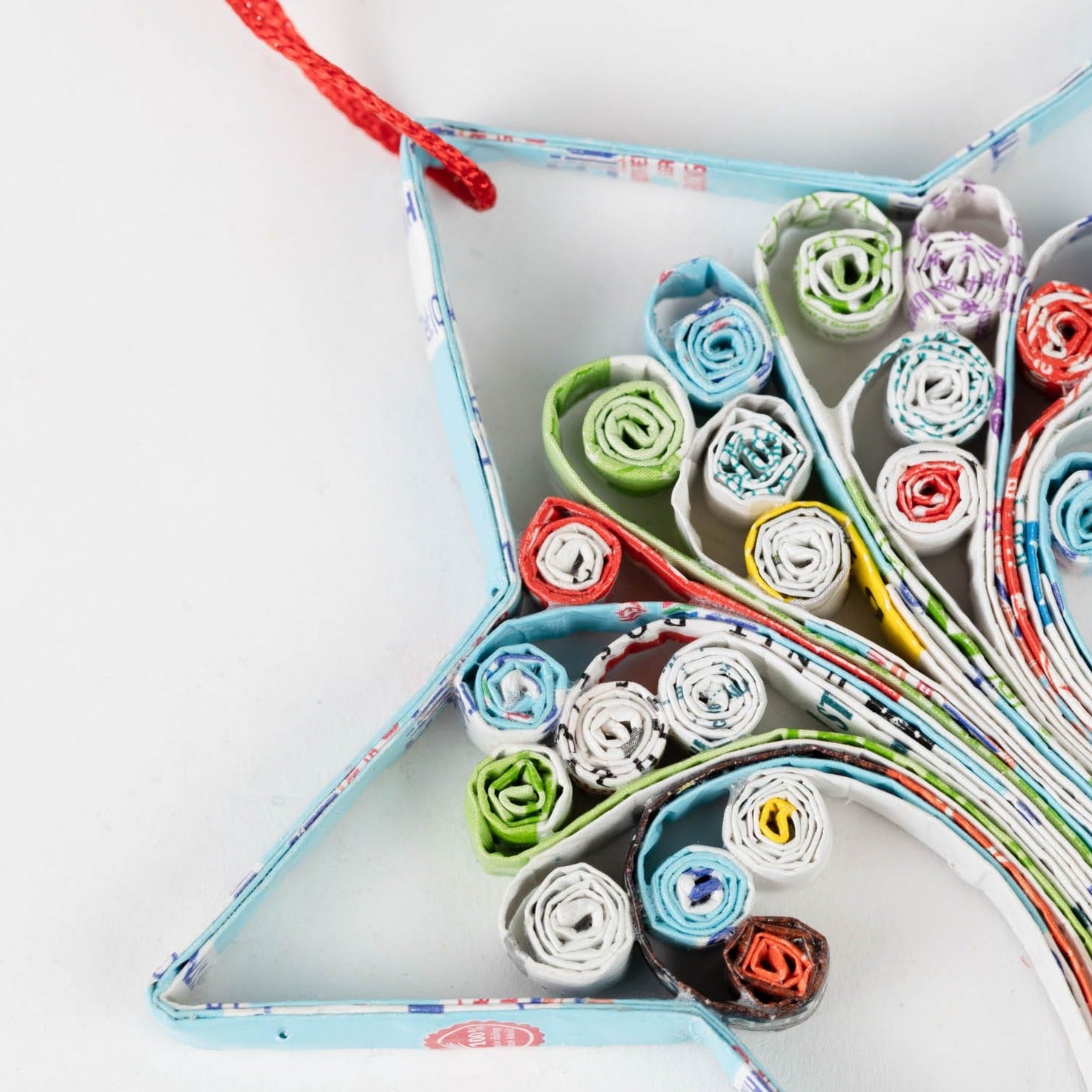 Recycled Paper Tree Star Ornament - Ten Thousand Villages