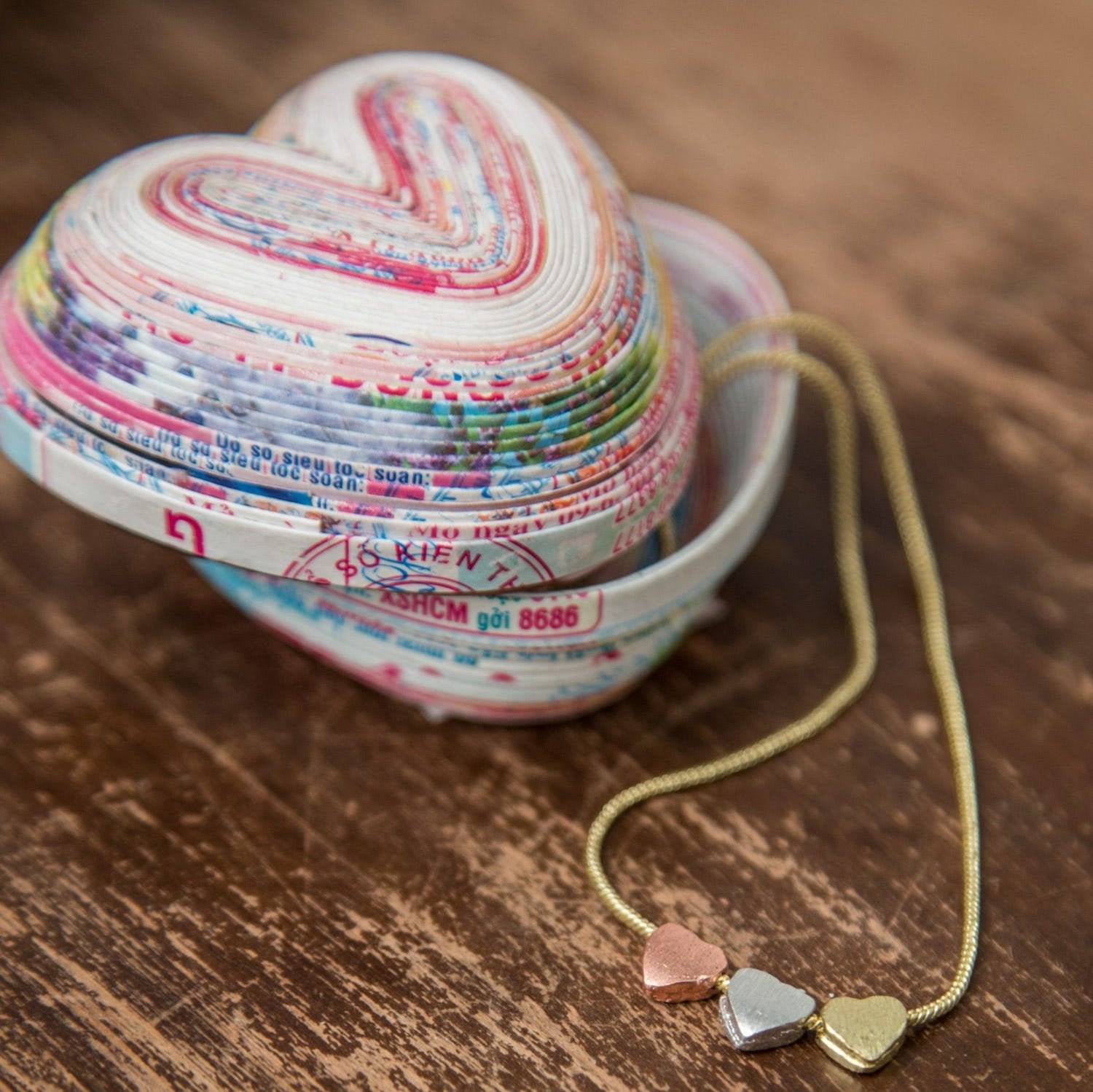 Paper Heart Box - Ten Thousand Villages