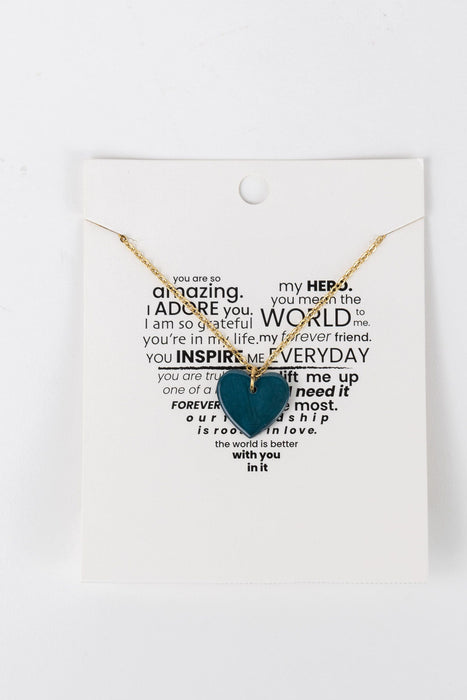 Blue Heart Necklace 4