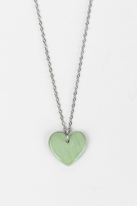 Green Heart Necklace 2