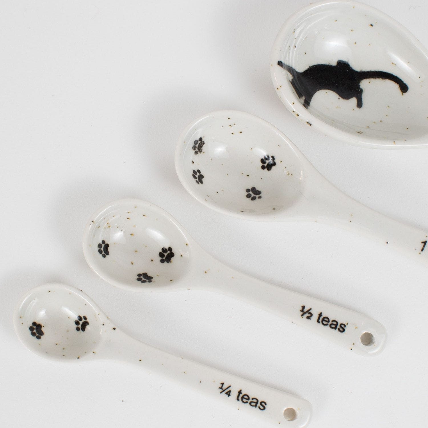 Ten Thousand Villages Kitty Prints Measuring Spoons - Thumbnail 2