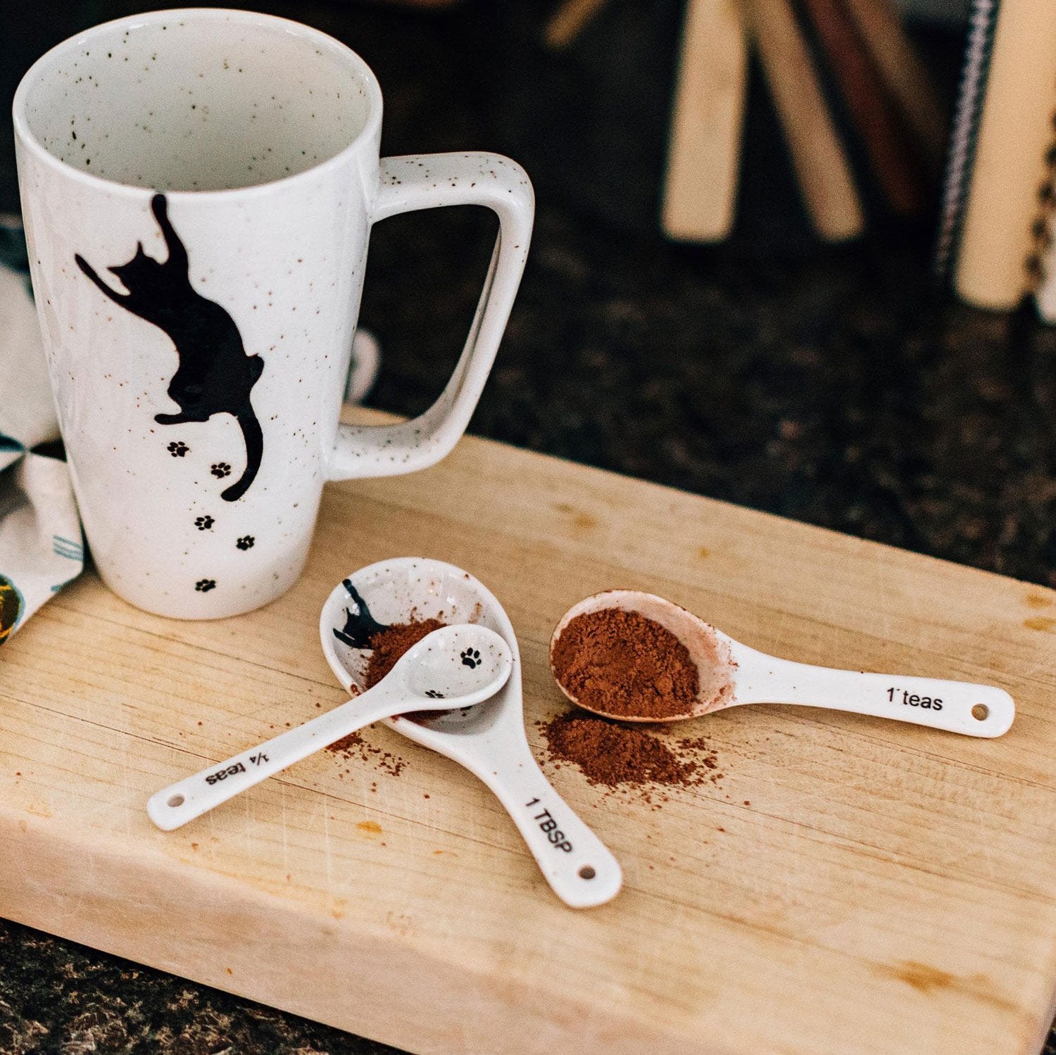 Kitty Prints Measuring Spoons - Ten Thousand Villages