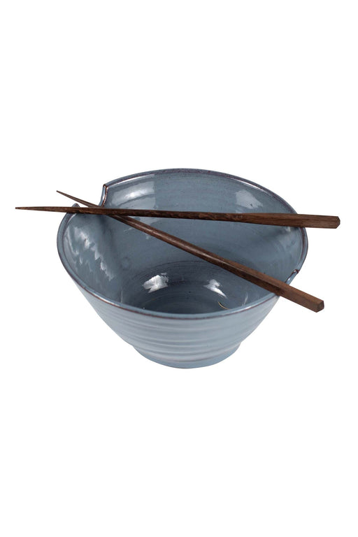 Chopsticks & Blue Bowl Set