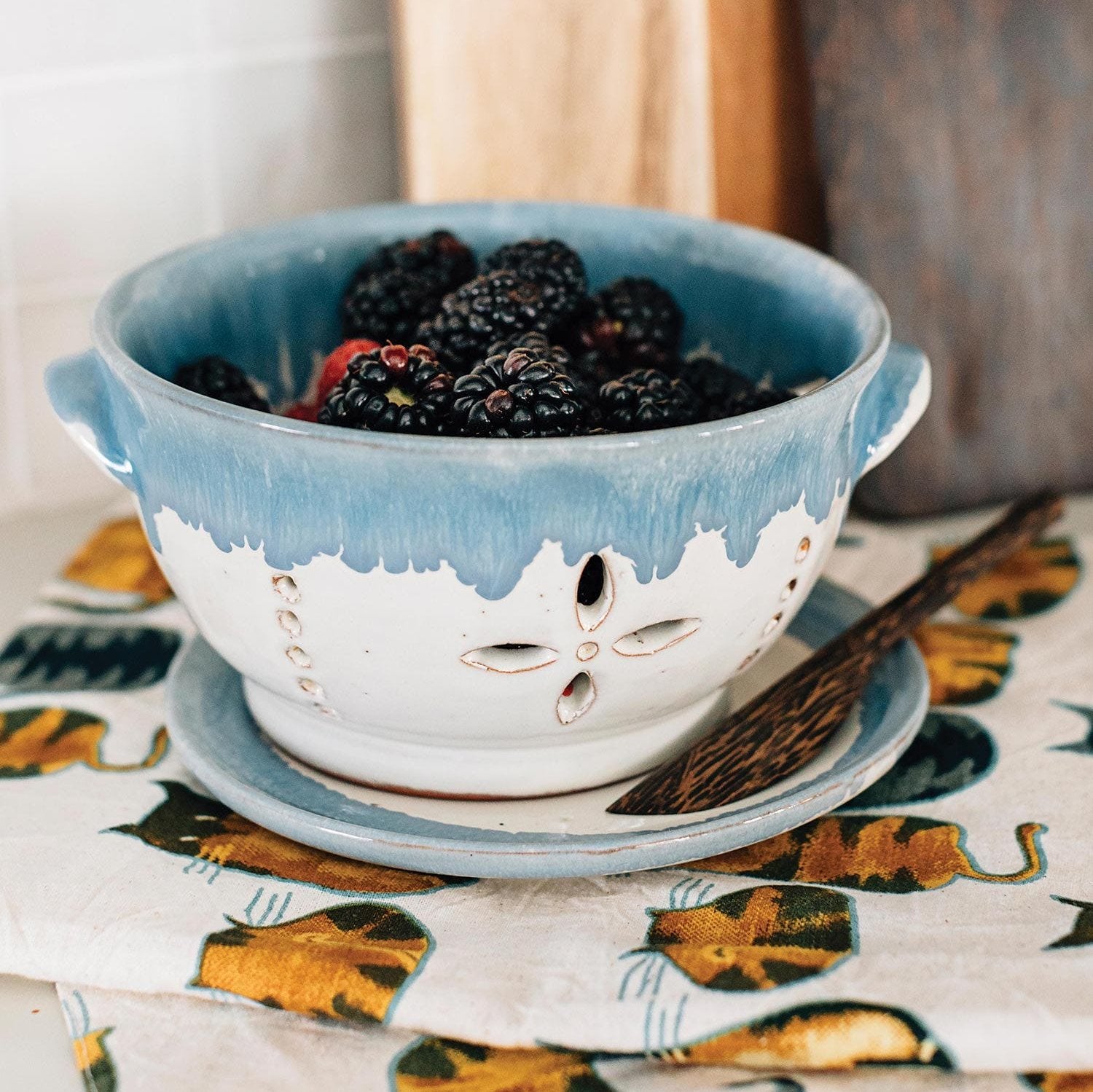 Ten Thousand Villages Berry Bowl & Colander - Thumbnail 2