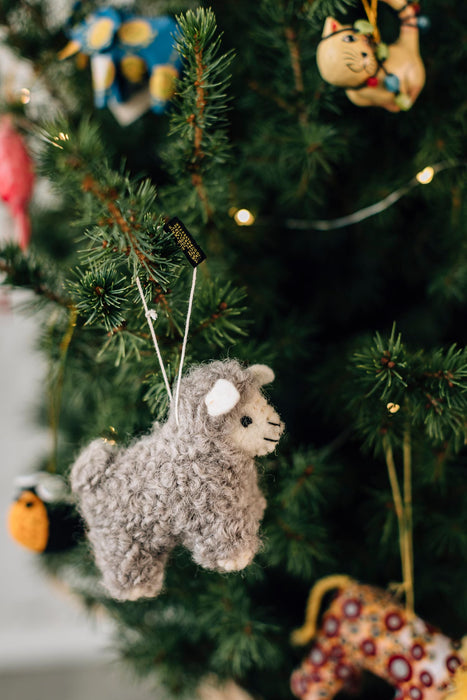 Fleece Navidad Sheep Ornament 4