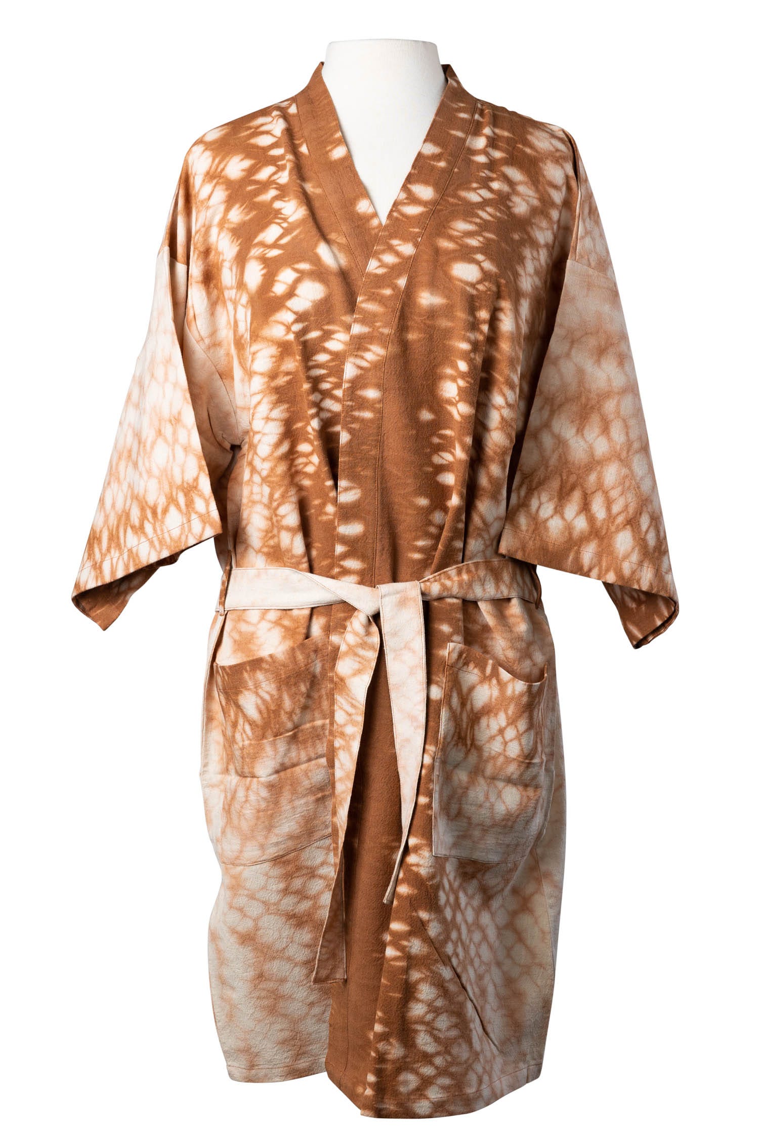 Caramel Tie Dye Robe - Ten Thousand Villages