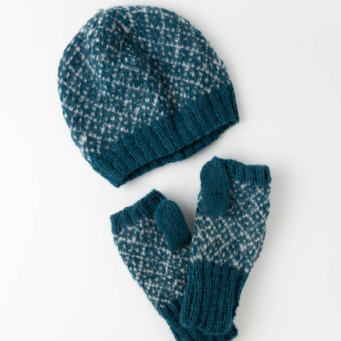 Toasty Teal Knit Hat 5