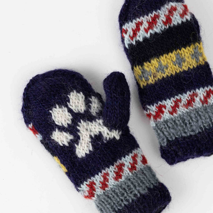 Kids Paw Print Mitts - Assorted Colors - Default Title (5918390) 4