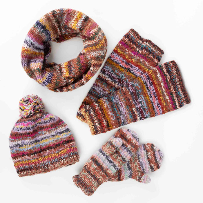 Warm Stripe Wool Hat - Default Title (5918410) 3