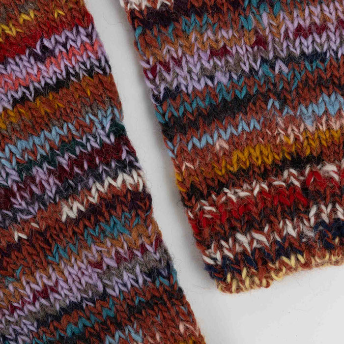 Warm Stripe Wool Legwarmers - Default Title (5918420) 2