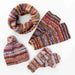Warm Stripe Infinity Wool Scarf - Default Title (5918430)