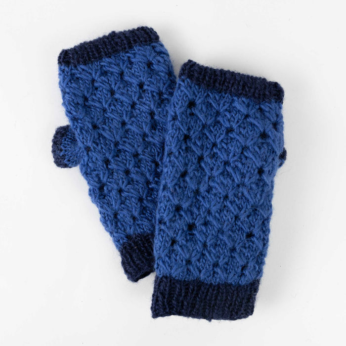 Blueberry Wool Wrist Warmers - Default Title (5918450) 3