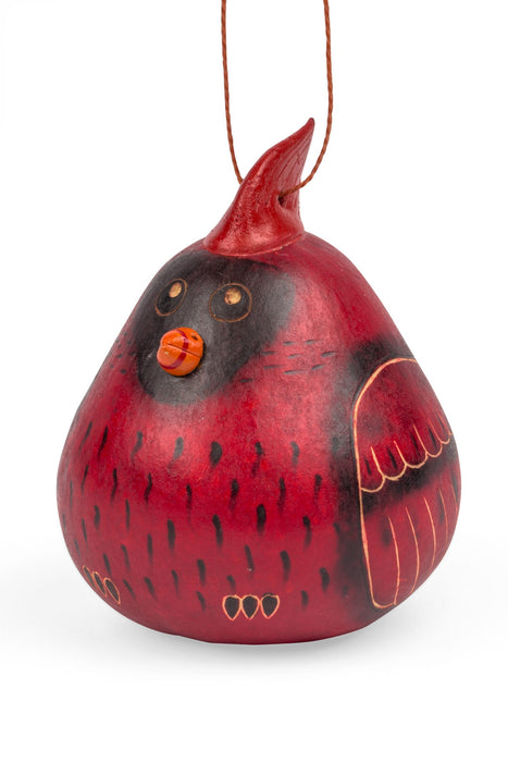 Cardinal Gourd Ornament 1