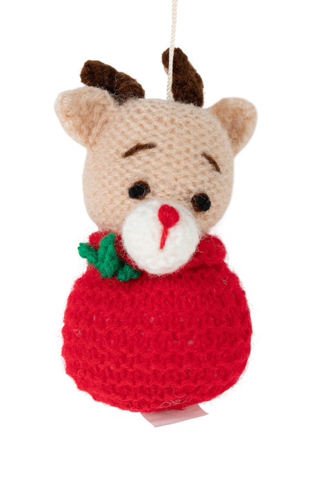 Cozy Reindeer Ornament 1