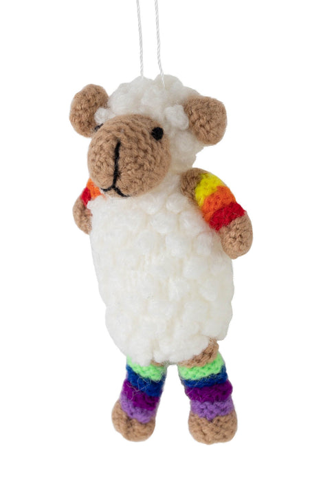 Rainbow Sheep Ornament 1