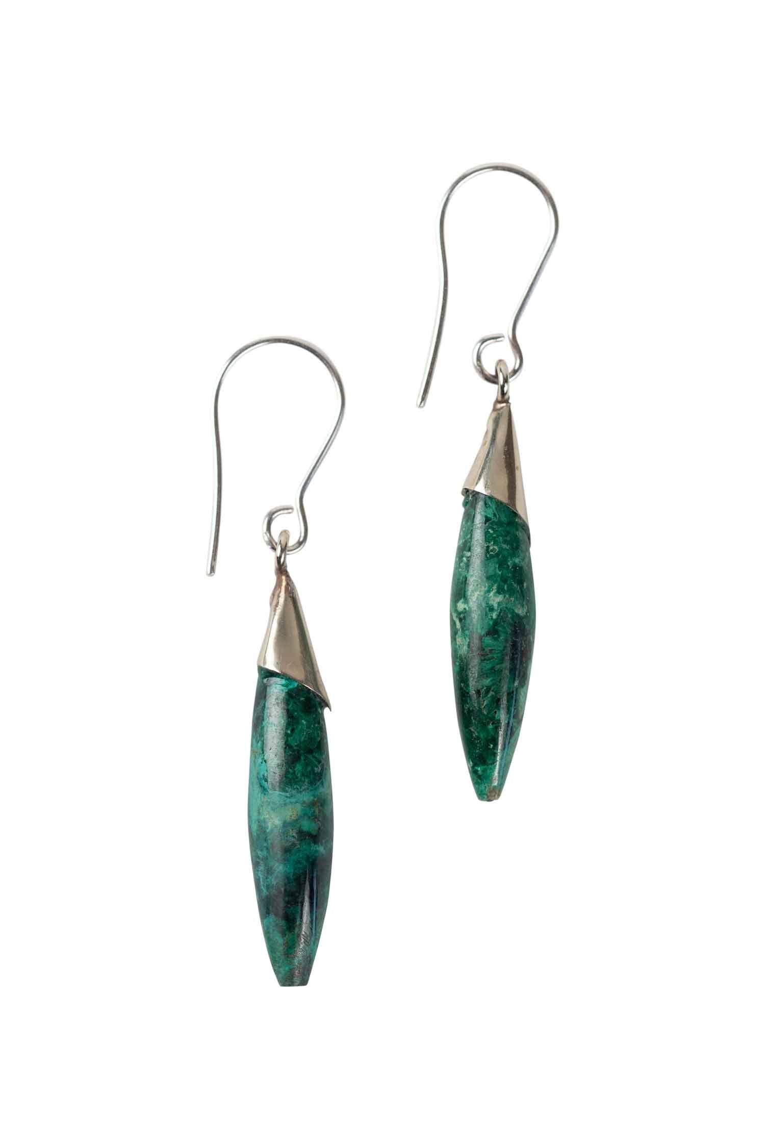 Turquoise Oval Earrings - Ten Thousand Villages