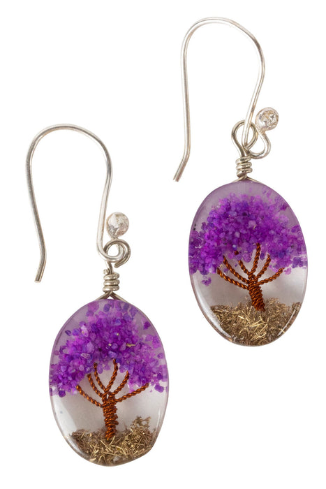 Purple Arbol Earrings 1