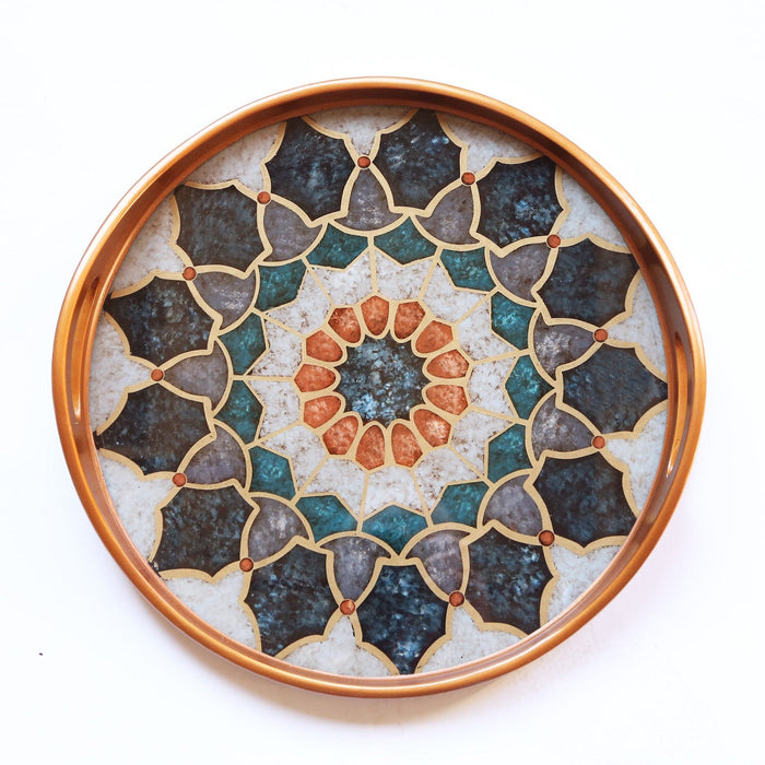 Medieval Reverse Painted Tray 3