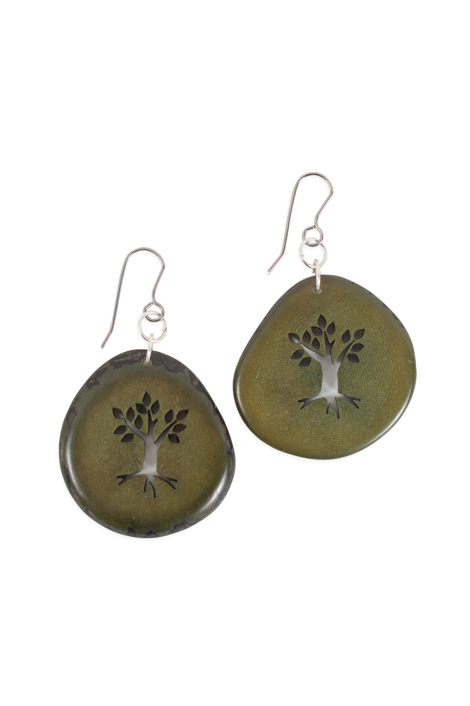Tagua Tree Earrings - Ten Thousand Villages