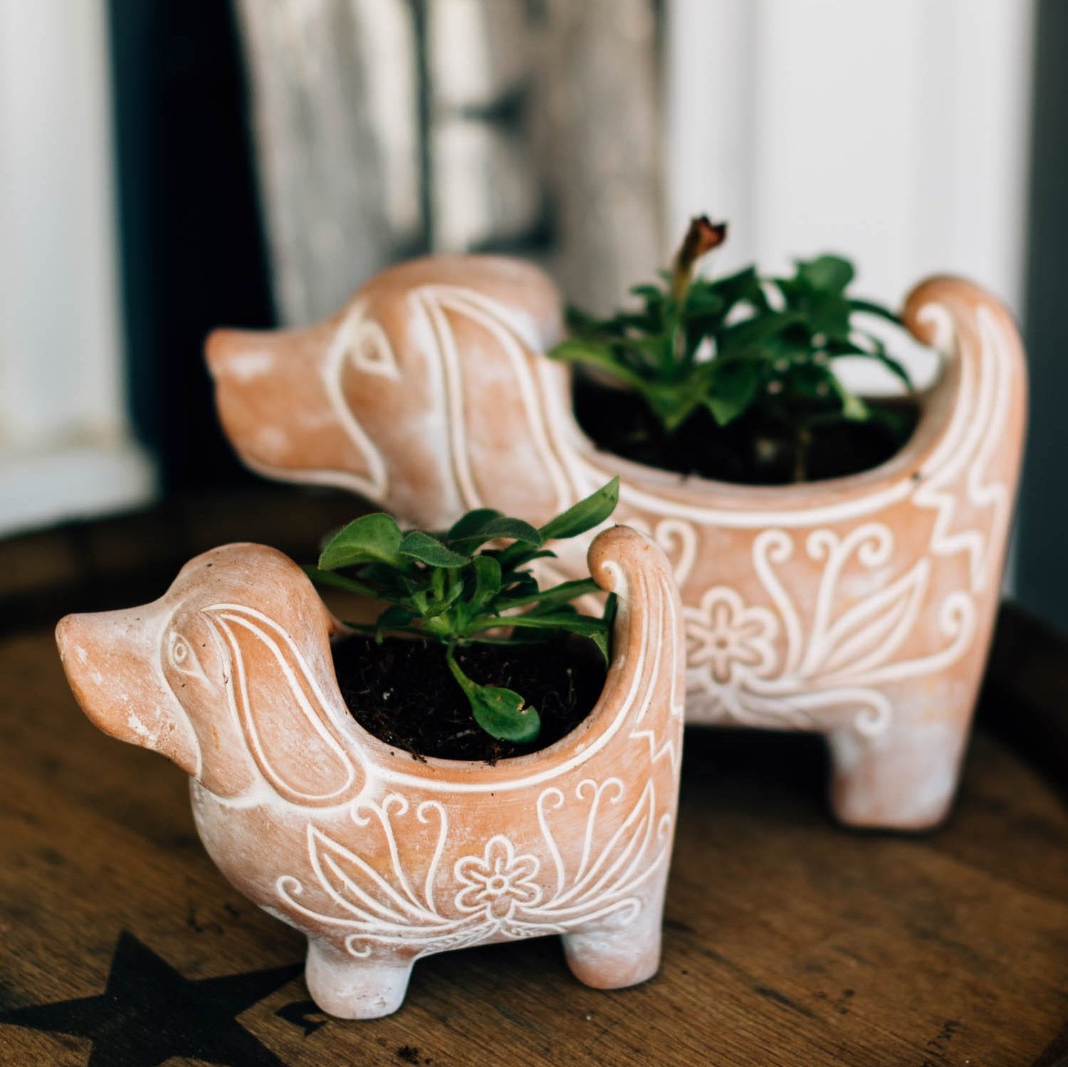 Terracotta Dog Planter | Ten Thousand Villages terracotta-dog-planter-ten-thousand-villages