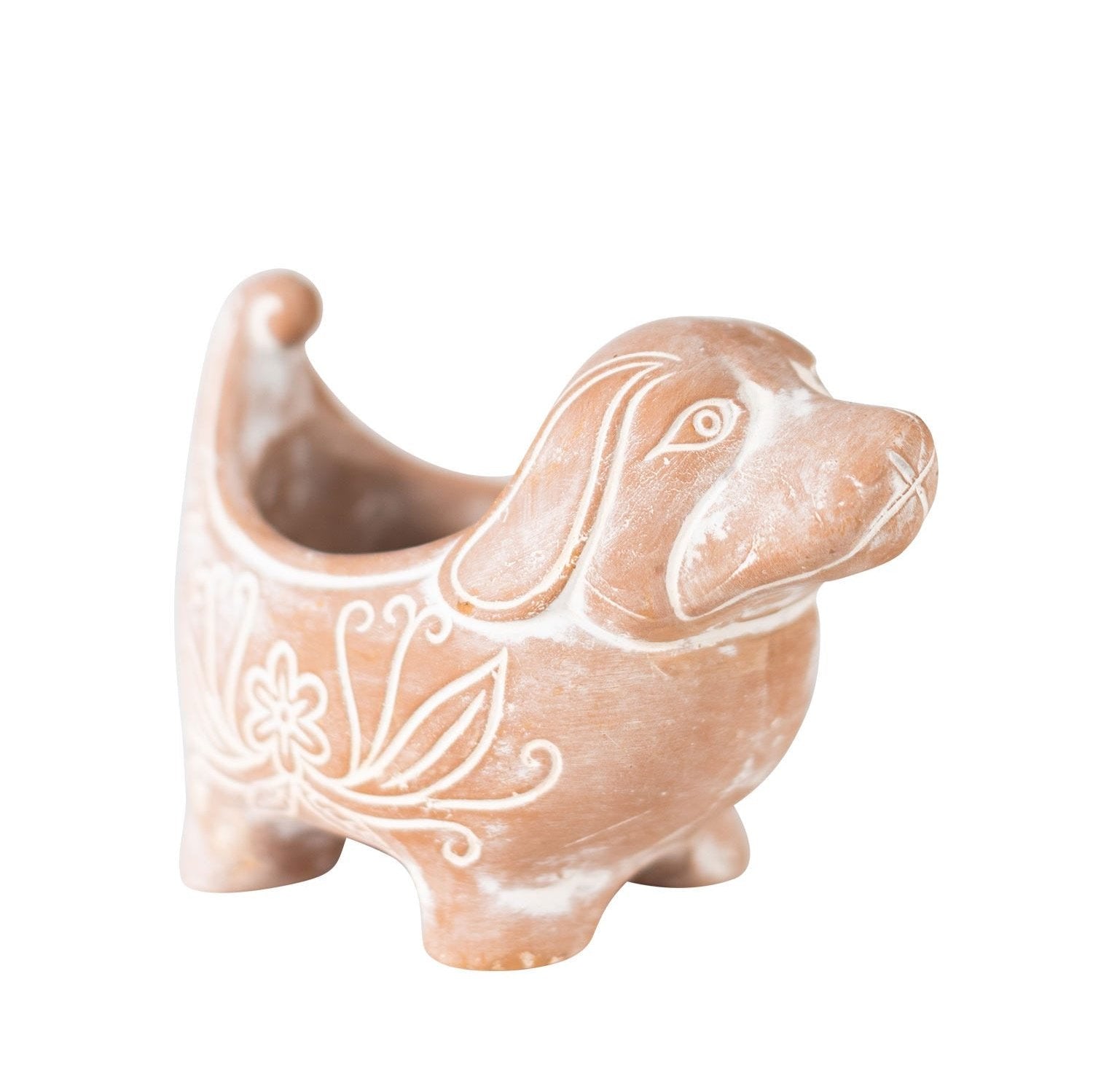 Terracotta Dog Planter - Ten Thousand Villages