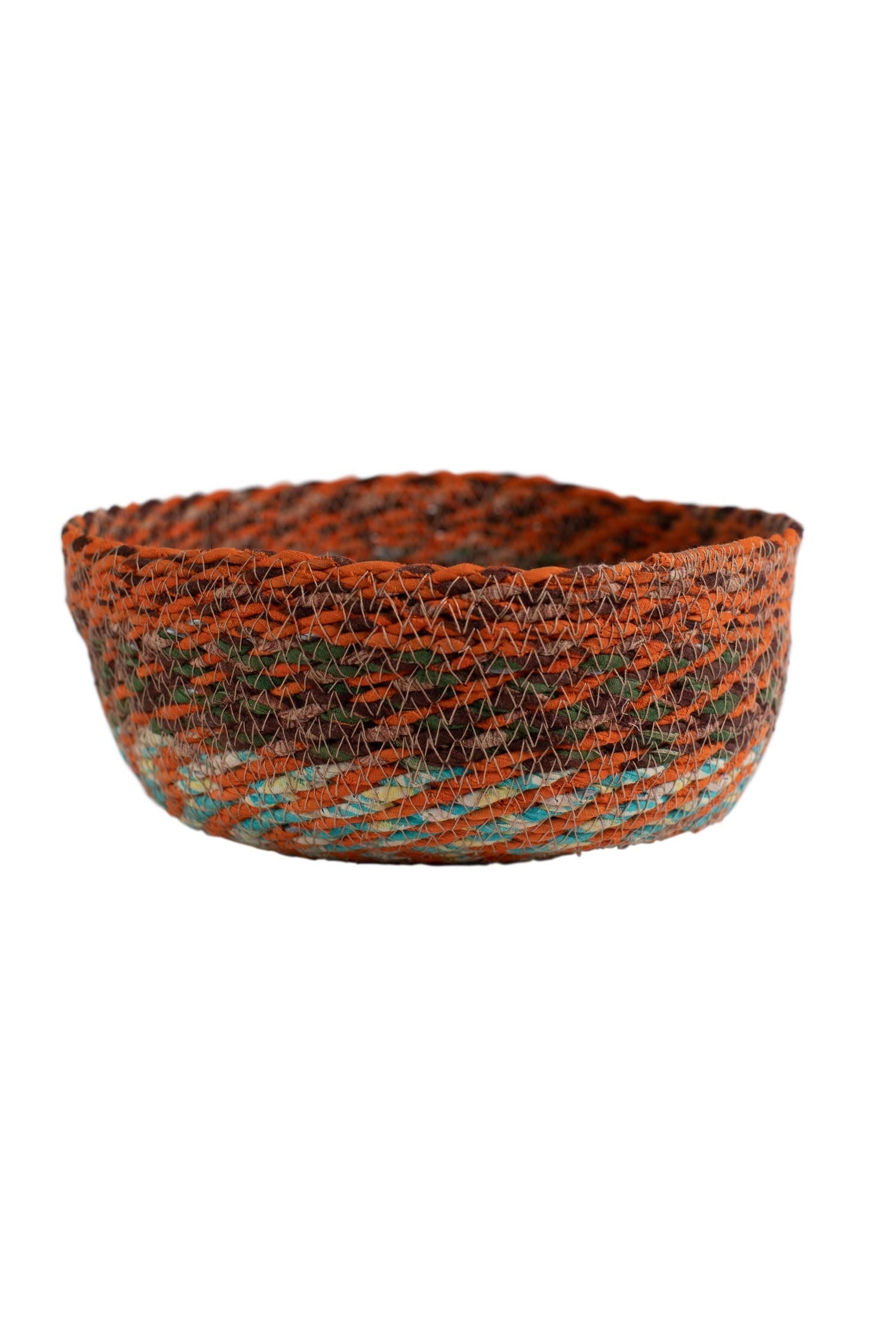 Swirling Sari Basket - Ten Thousand Villages