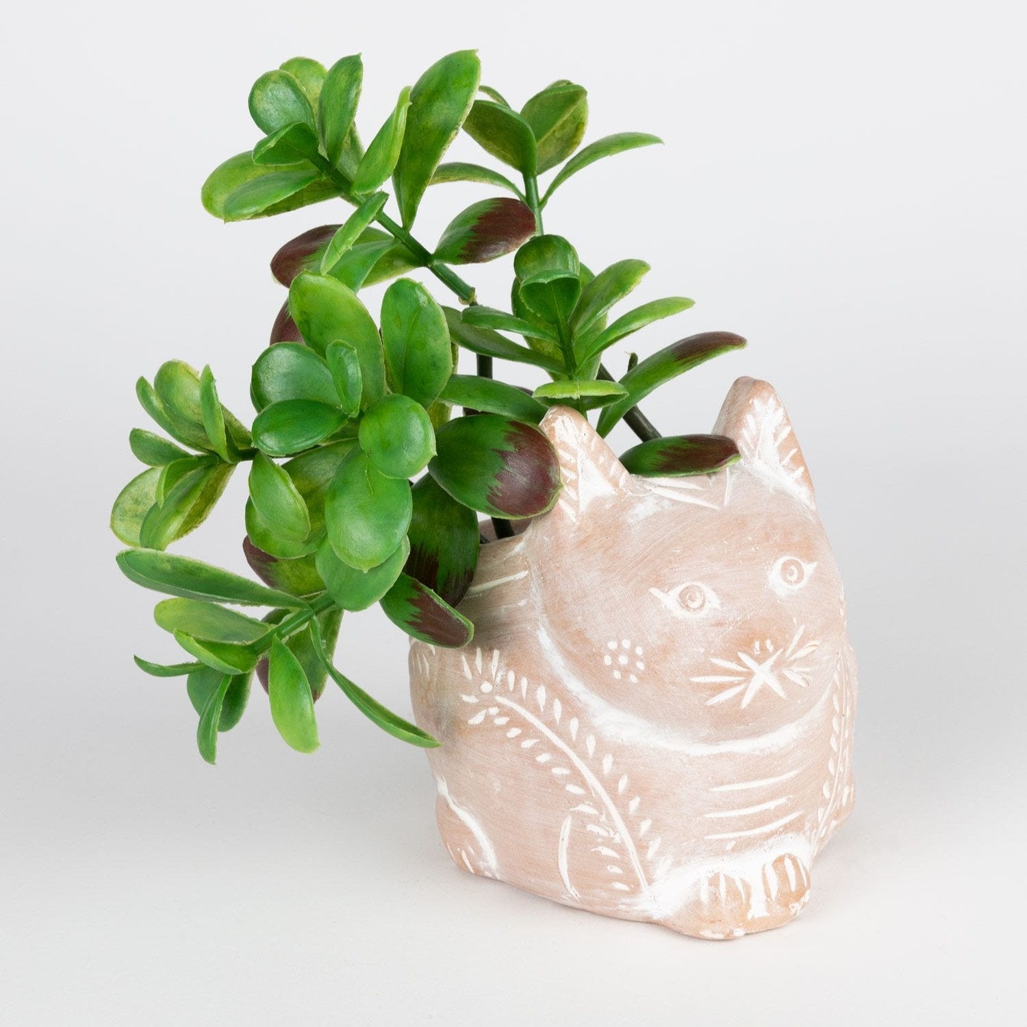Petite Crouching Cat Planter - Ten Thousand Villages