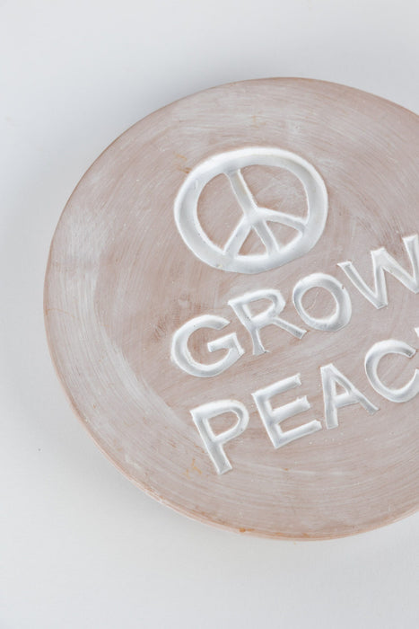Grow Peace Garden Plaque 2