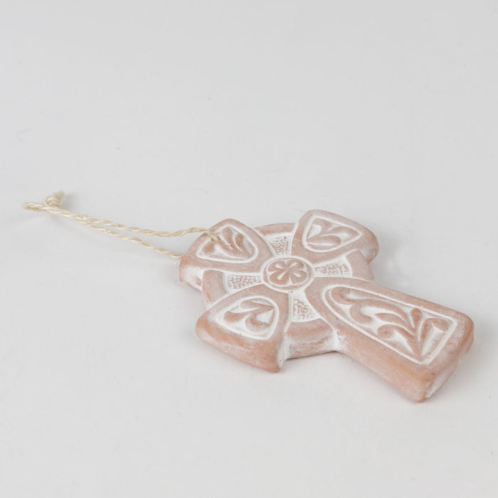 Fleurish Terracotta Celtic Cross Ornament - Default Title (6601620) 3