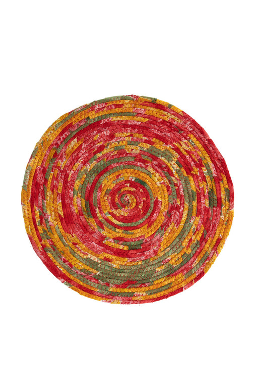 Recycled Sari Round Placemat
