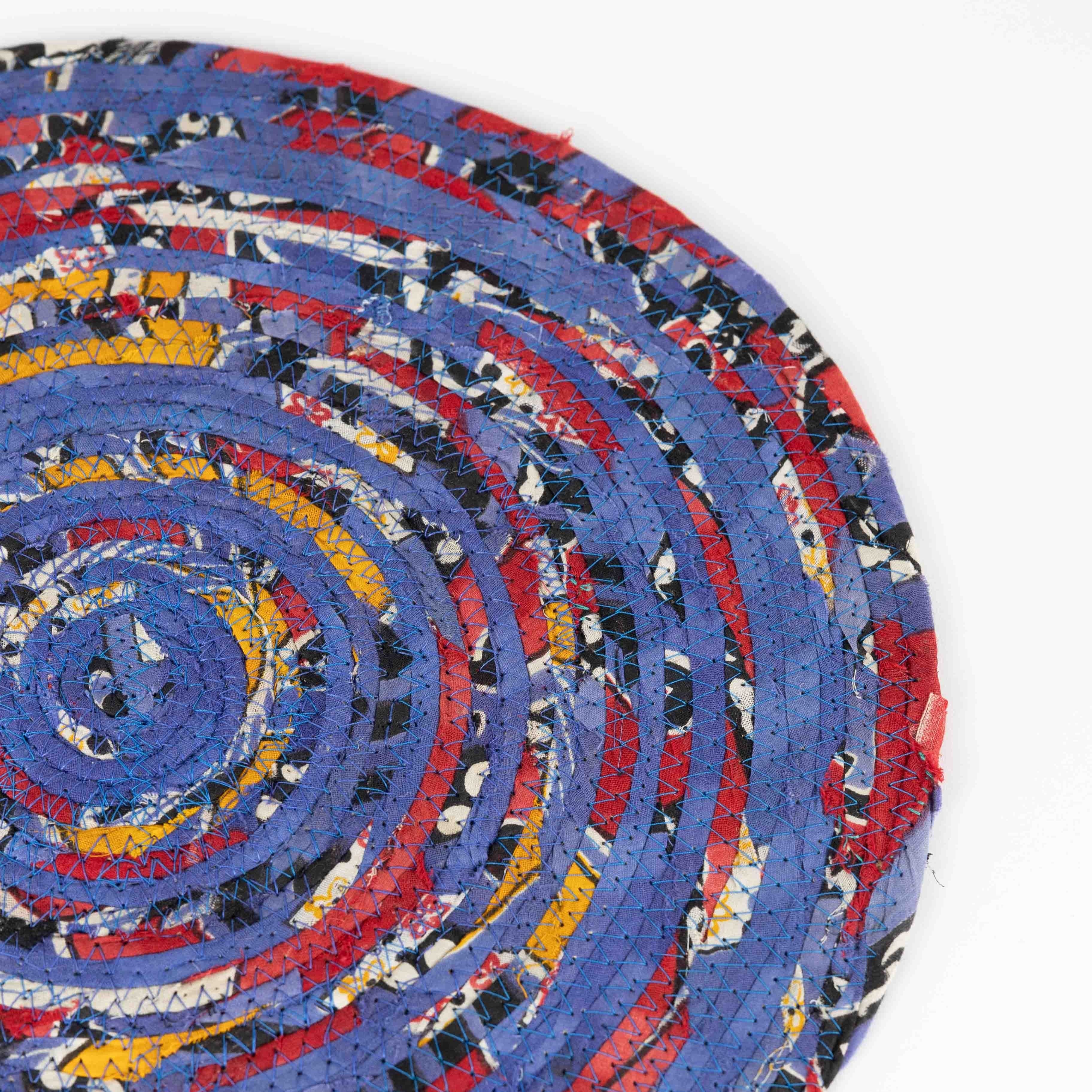 Recycled Sari Round Placemat - Ten Thousand Villages