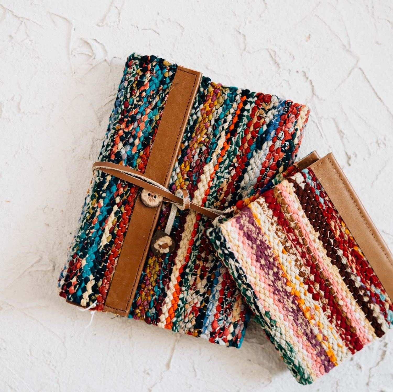 Woven Recycled Sari Journal - Ten Thousand Villages