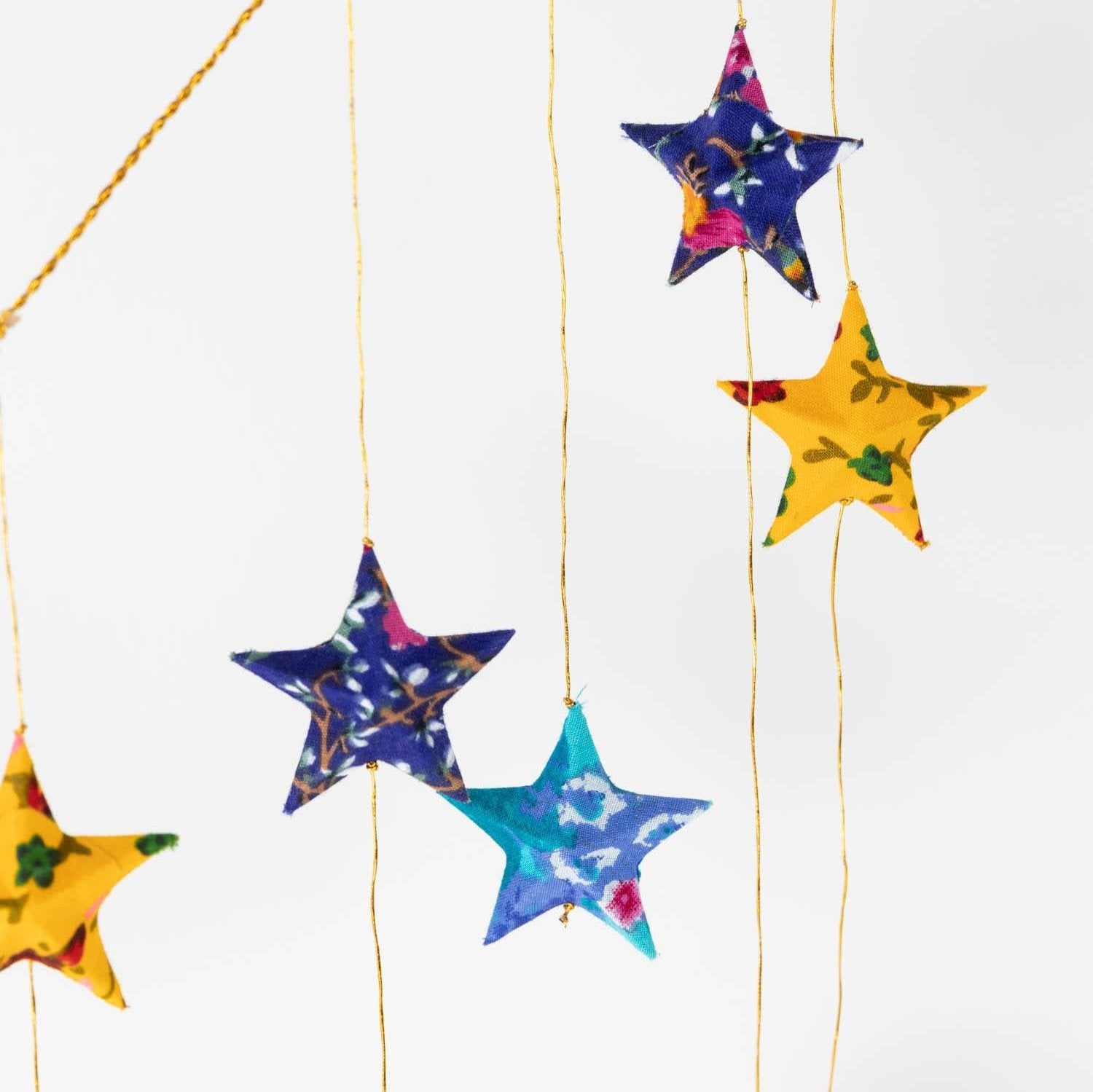 Upcycled Sari Star Valance - Ten Thousand Villages