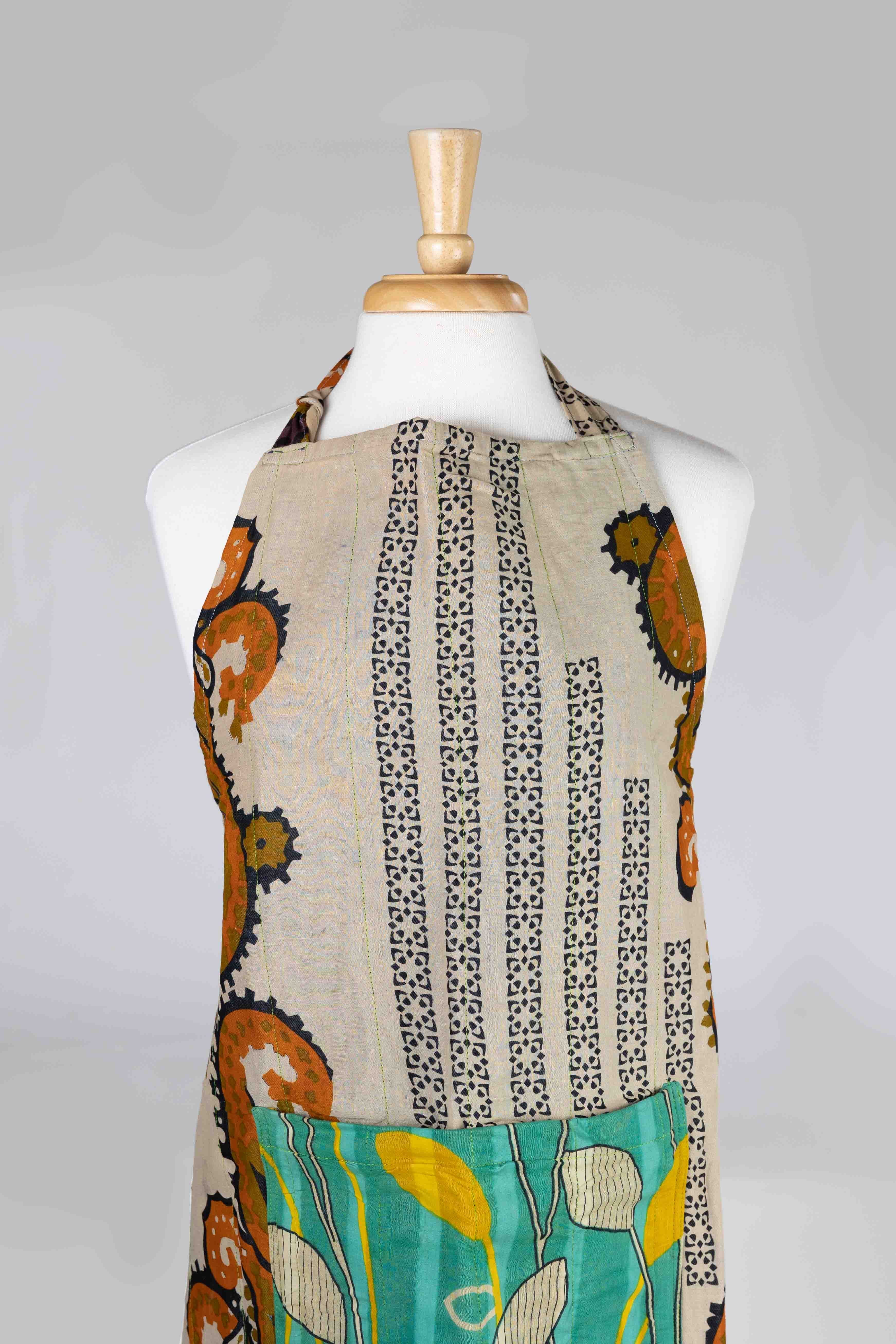Reversible Sari Apron - Ten Thousand Villages