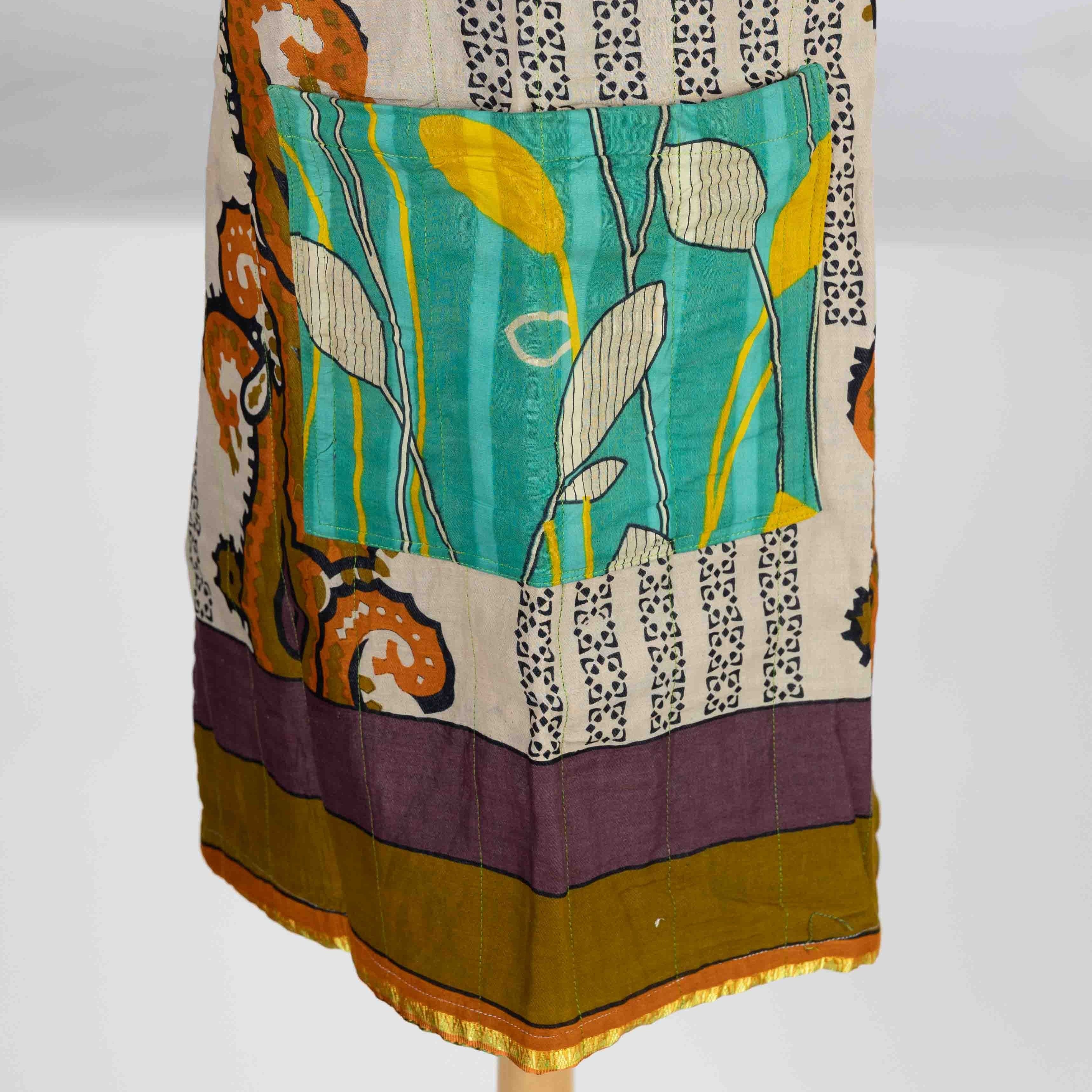 Reversible Sari Apron - Ten Thousand Villages