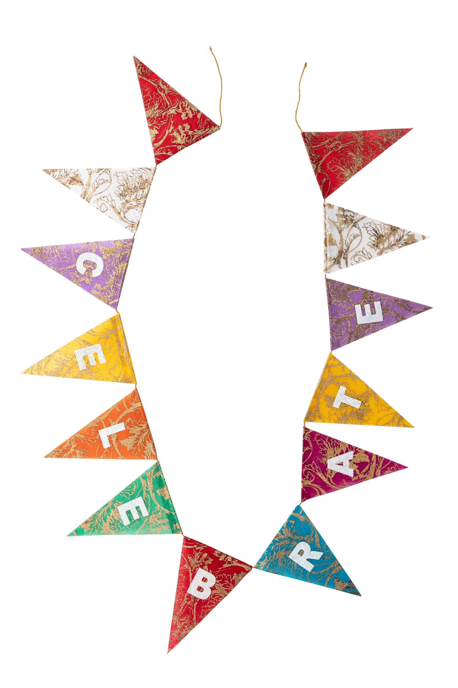 CELEBRATE Silk Paper Garland - Ten Thousand Villages